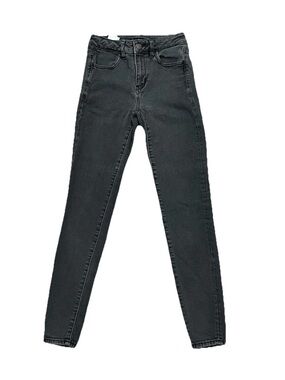 American Eagle Outfitters Women's High Rise Jegging Stretch Jeans Black Denim 2